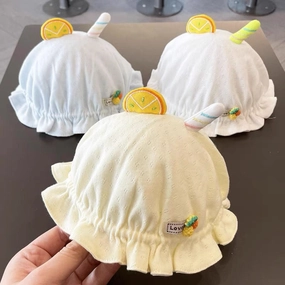 Wholesale Cotton Kids Summer Thin Mesh Bucket Hat