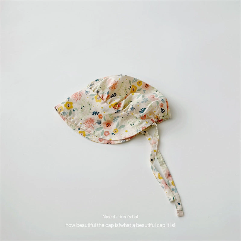 Wholesale Cotton Kids Tie-up Bucket Hat