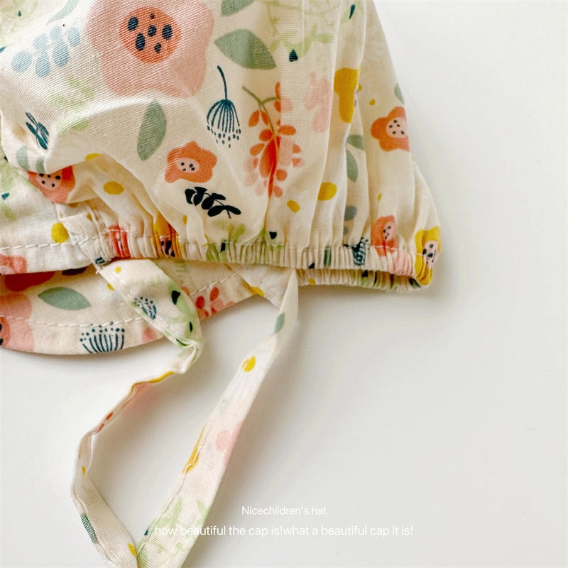 Wholesale Cotton Kids Tie-up Bucket Hat