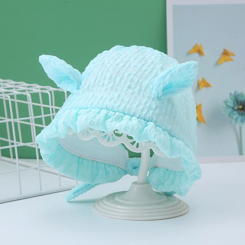 Wholesale Cotton Lace Sunshade Sunscreen Baby Pot Hat