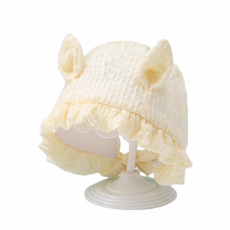 Wholesale Cotton Lace Sunshade Sunscreen Baby Pot Hat
