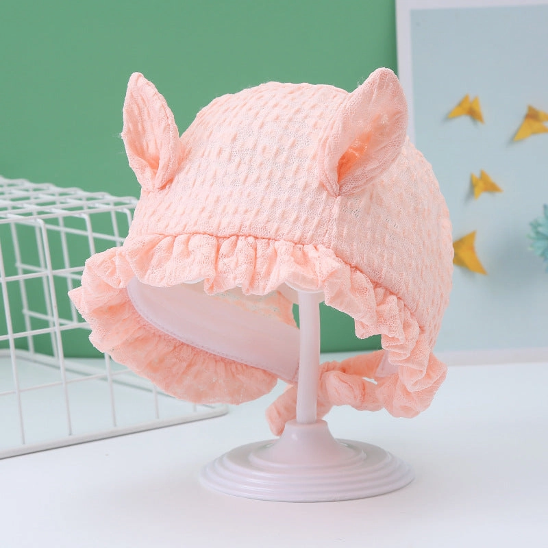 Wholesale Cotton Lace Sunshade Sunscreen Baby Pot Hat