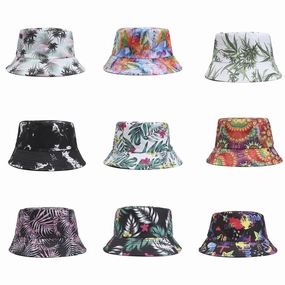 Wholesale Cotton Leaf Bucket Hat