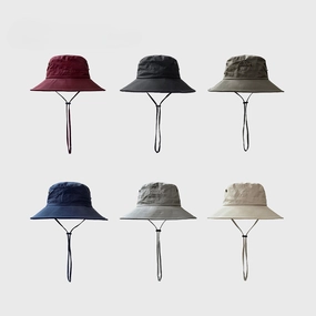 Wholesale Cotton Letters Embroidery Sunshade Bucket Hat