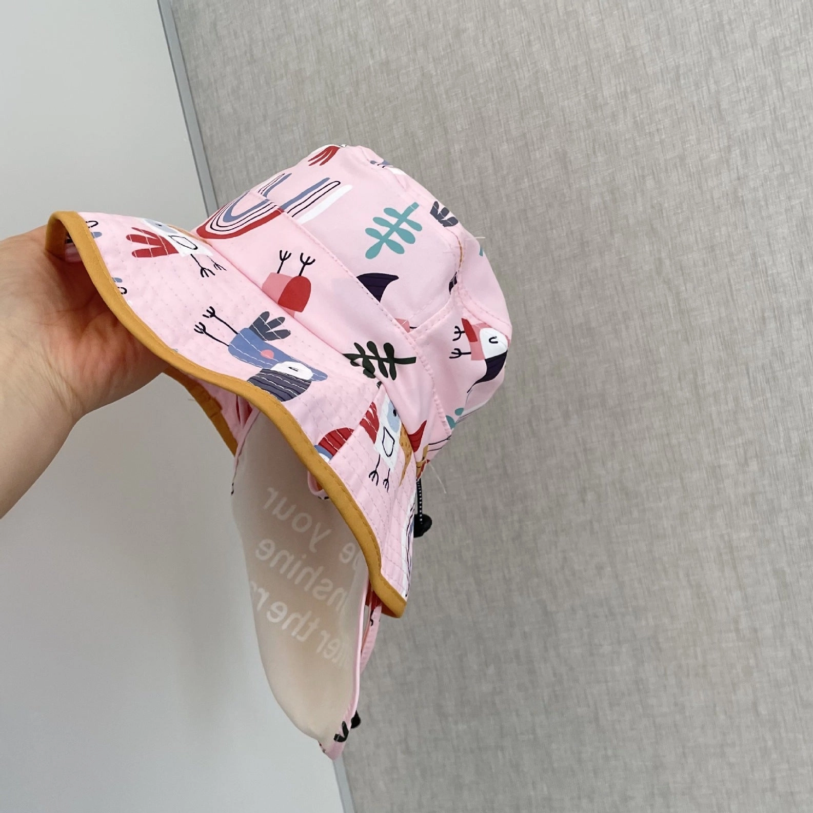Wholesale Cotton Linen Kids Sunscreen Bucket Hat