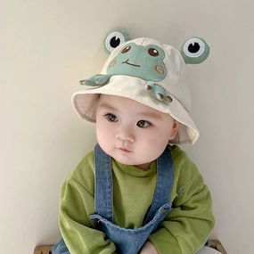Wholesale Cotton Little Frog Baby Fisherman Hat