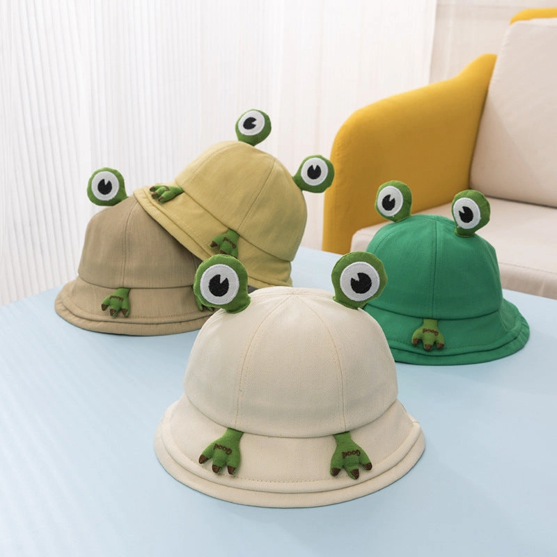 Wholesale Cotton Little Frog Kids Bucket Hat