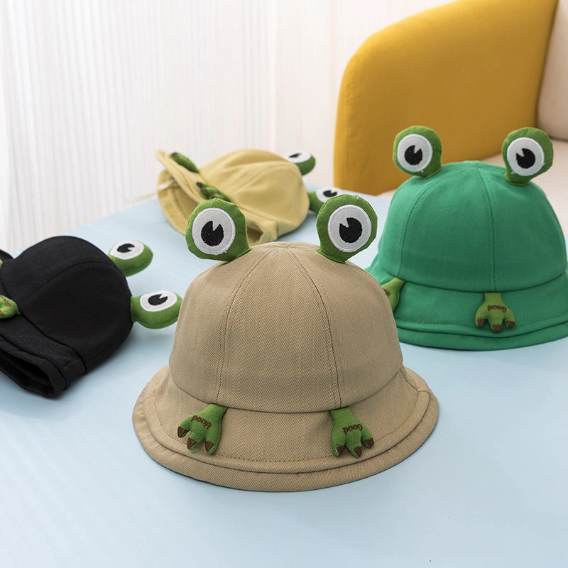 Wholesale Cotton Little Frog Kids Bucket Hat