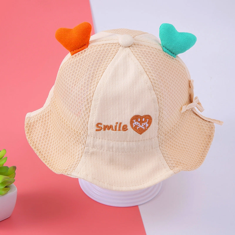 Wholesale Cotton Love Sunshade Kids Fisherman Hat