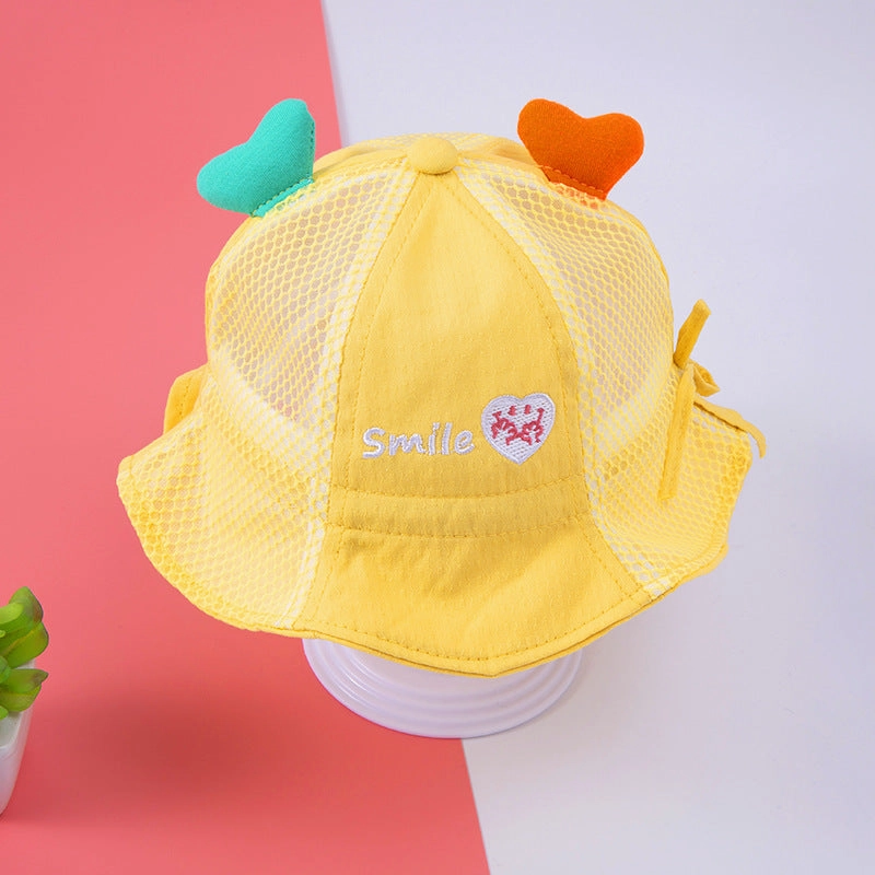 Wholesale Cotton Love Sunshade Kids Fisherman Hat