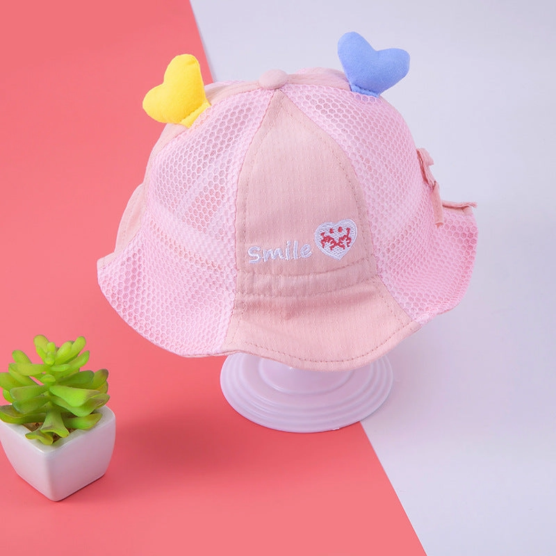 Wholesale Cotton Love Sunshade Kids Fisherman Hat
