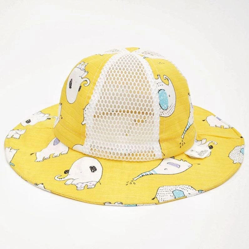 Wholesale Cotton Mesh Kids Bucket Hat