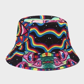 Wholesale Cotton Mushroom Pattern Reversible Bucket Hat