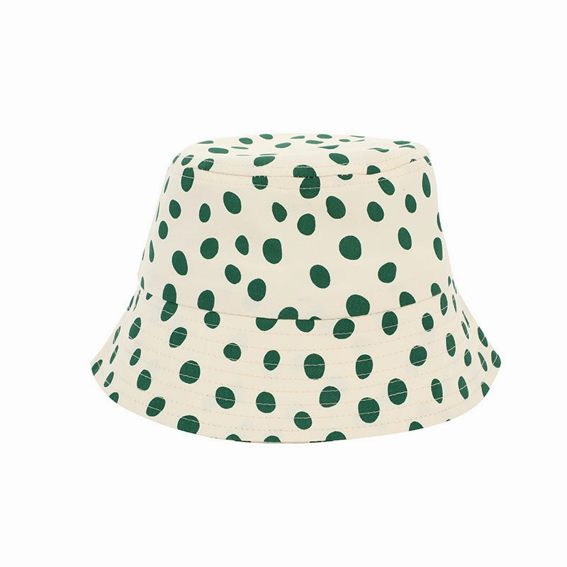 Wholesale Cotton Polka Dot Kids Fisherman Hat
