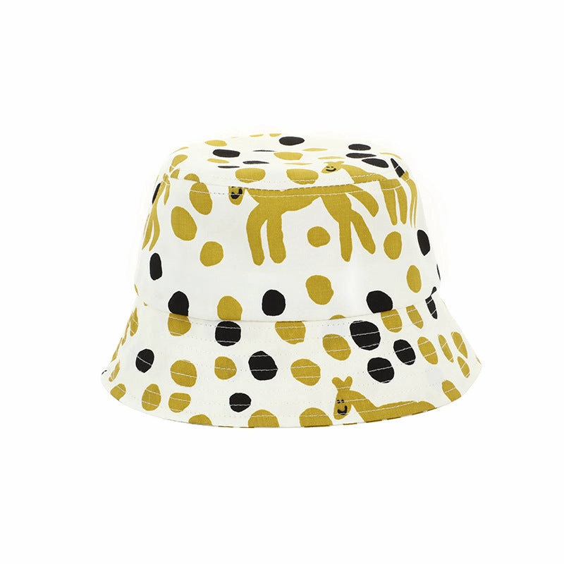 Wholesale Cotton Polka Dot Kids Fisherman Hat