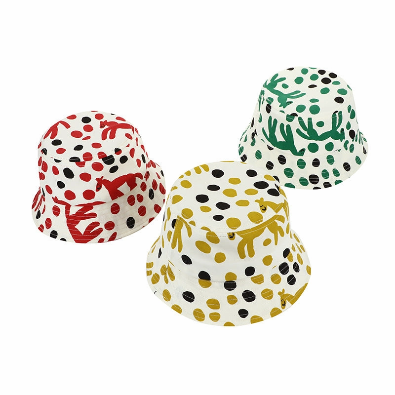 Wholesale Cotton Polka Dot Kids Fisherman Hat