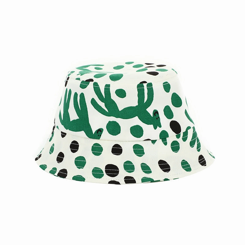 Wholesale Cotton Polka Dot Kids Fisherman Hat