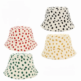 Wholesale Cotton Polka Dot Kids Fisherman Hat