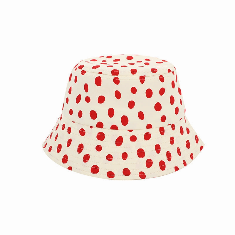 Wholesale Cotton Polka Dot Kids Fisherman Hat