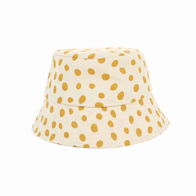 Wholesale Cotton Polka Dot Kids Fisherman Hat