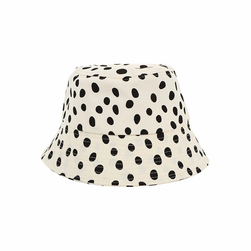 Wholesale Cotton Polka Dot Kids Fisherman Hat
