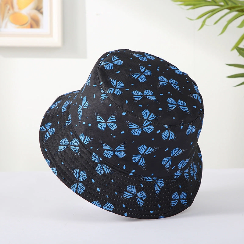 Wholesale Cotton Polyester Butterfly Print Bucket Hat