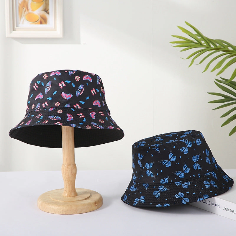 Wholesale Cotton Polyester Butterfly Print Bucket Hat