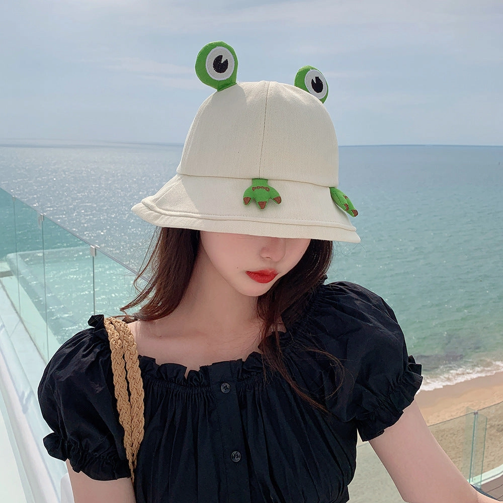 Wholesale Cotton Polyester Cartoon Frog Bucket Hat
