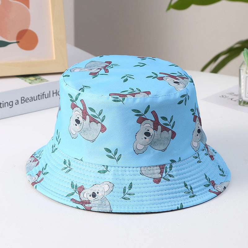 Wholesale Cotton Polyester Cartoon Koala Print Bucket Hat