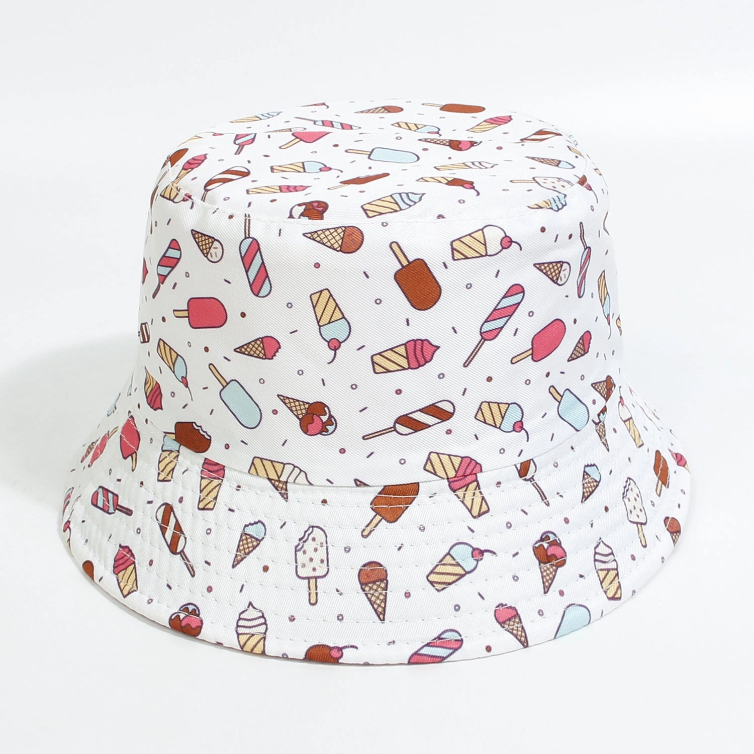 Wholesale Cotton Polyester Cartoon Rainbow Kids Bucket Hat