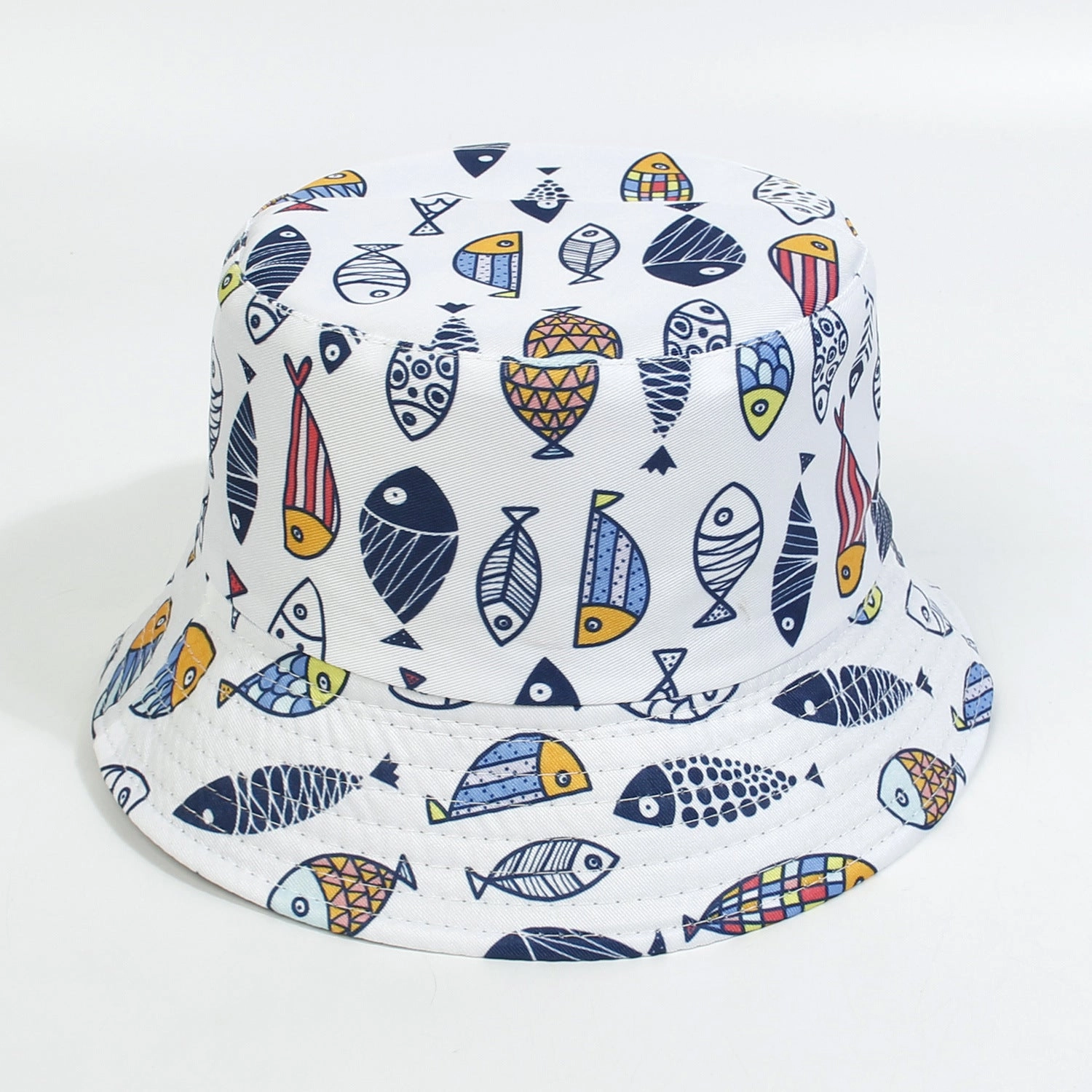 Wholesale Cotton Polyester Cartoon Rainbow Kids Bucket Hat