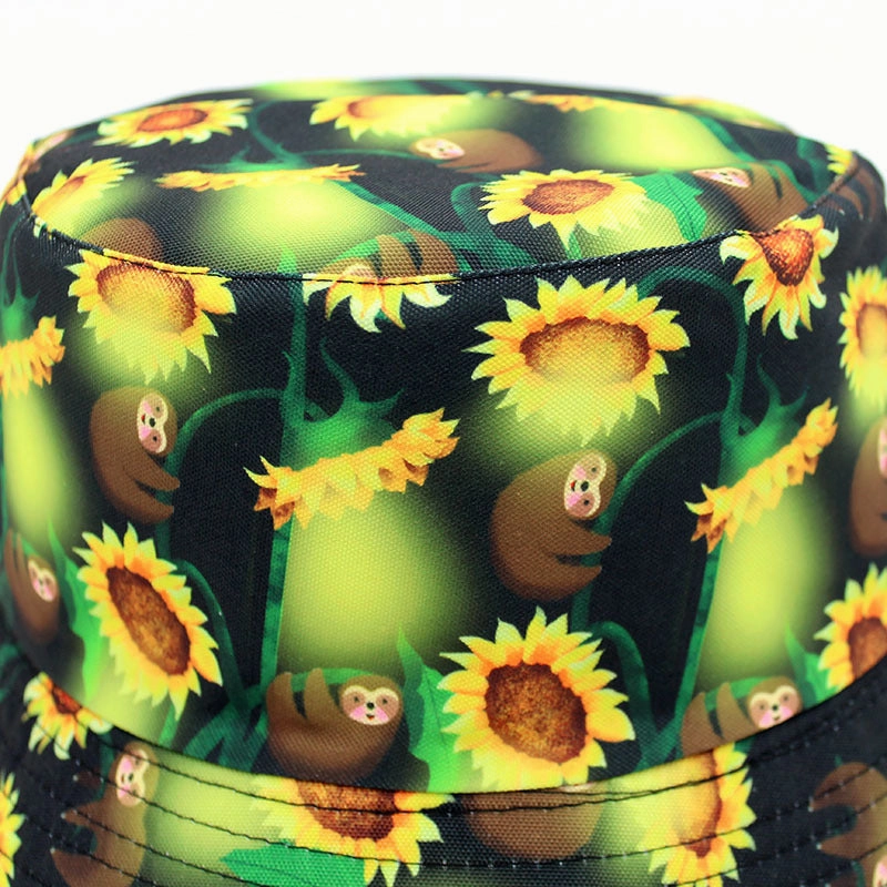 Wholesale Cotton Polyester Chrysanthemum Pattern Printed Fisherman Hat