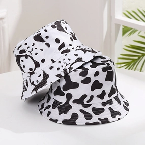 Wholesale Cotton Polyester Cow Panda Bucket Hat