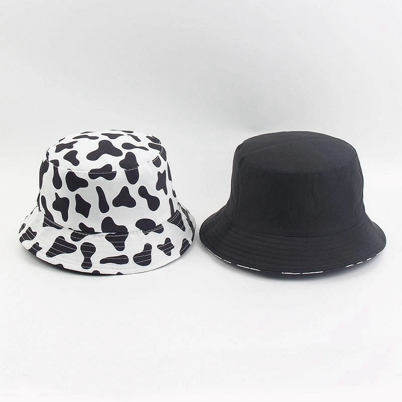 Wholesale Cotton Polyester Cow Pattern Printed Bucket Hat