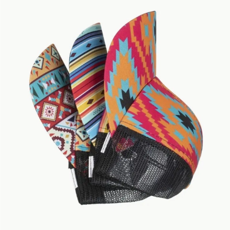 Wholesale Cotton Polyester Cross Ponytail Western Style Aztec Baseball Cap