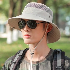 Wholesale Cotton Polyester Foldable Mesh Breathable Bucket Hat