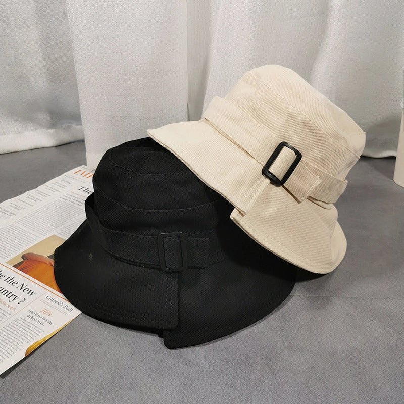 Wholesale Cotton Polyester Irregular Rectangular Buckle Fisherman Hat