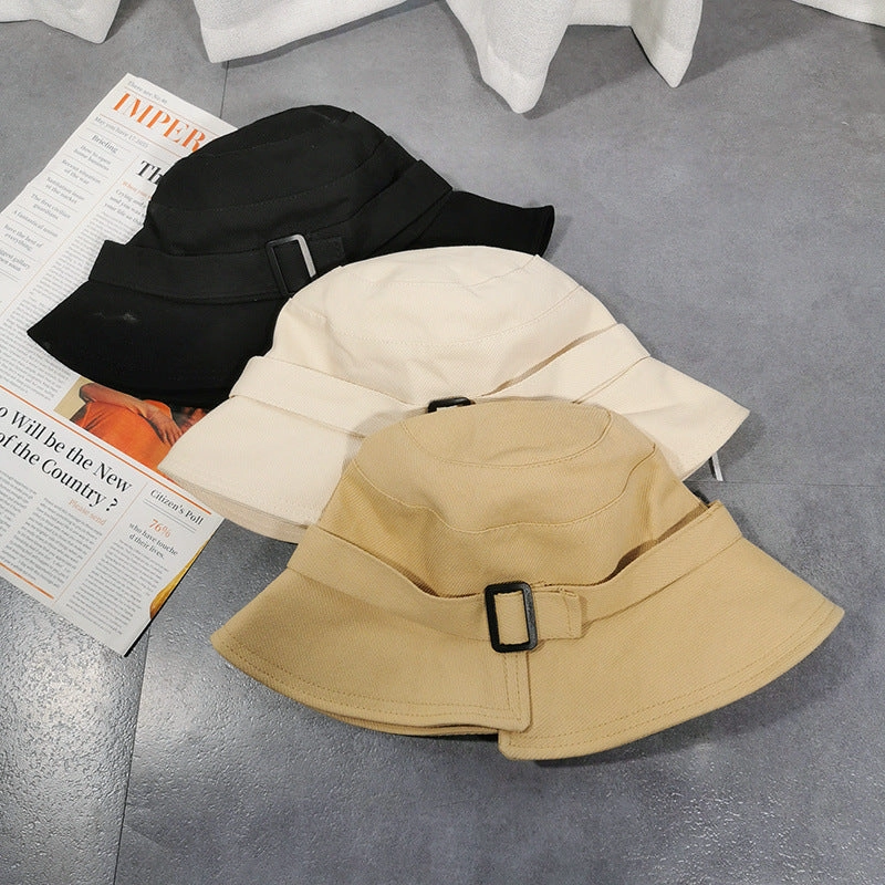 Wholesale Cotton Polyester Irregular Rectangular Buckle Fisherman Hat