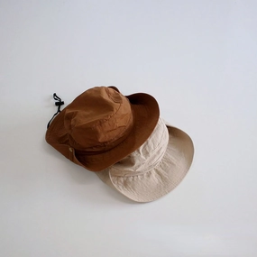 Wholesale Cotton Polyester Large Brim Solid Color Fisherman Hat