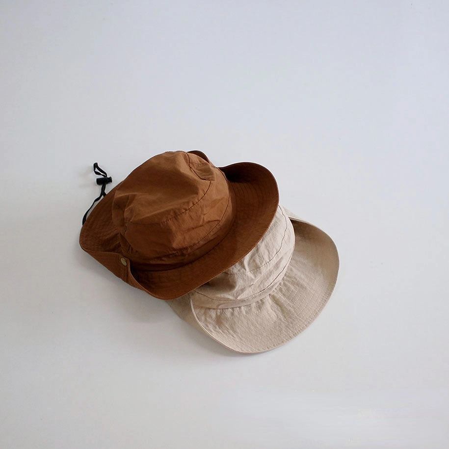 Wholesale Cotton Polyester Large Brim Solid Color Fisherman Hat