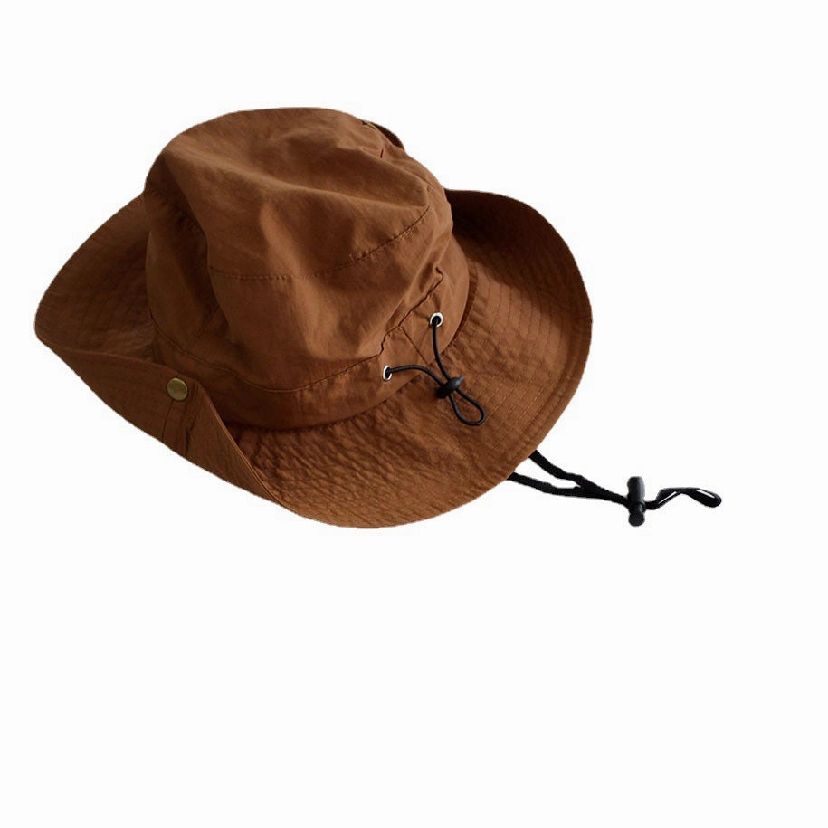 Wholesale Cotton Polyester Large Brim Solid Color Fisherman Hat