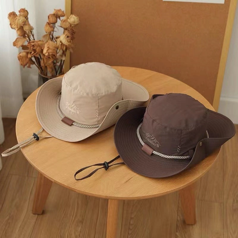Wholesale Cotton Polyester Large Brim Sunscreen Fisherman Hats