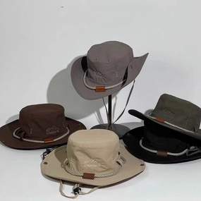 Wholesale Cotton Polyester Large Brim Sunscreen Fisherman Hats