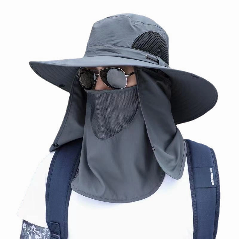 Wholesale Cotton Polyester Masked Neck Protecting Fisherman Hat