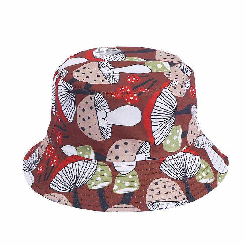 Wholesale Cotton Polyester Mushroom Pattern Bucket Hat