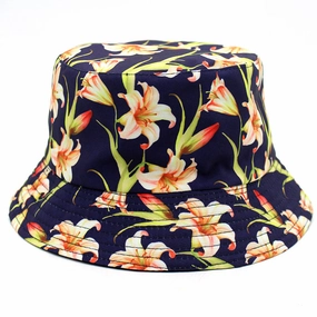 Wholesale Cotton Polyester Plant Printing Pattern Fisherman Hat