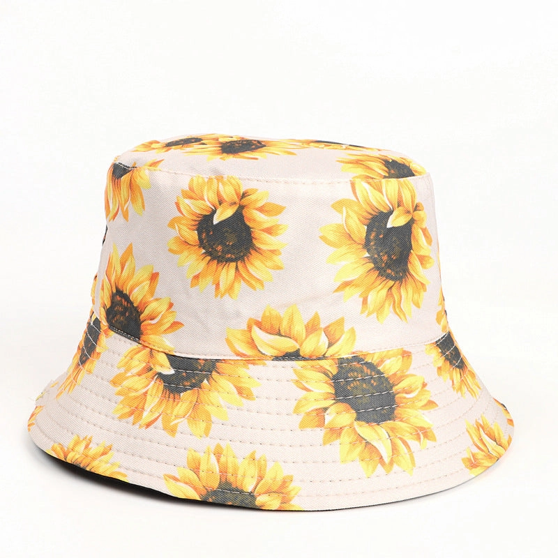 Wholesale Cotton Polyester Sun Flower Fisherman Hat