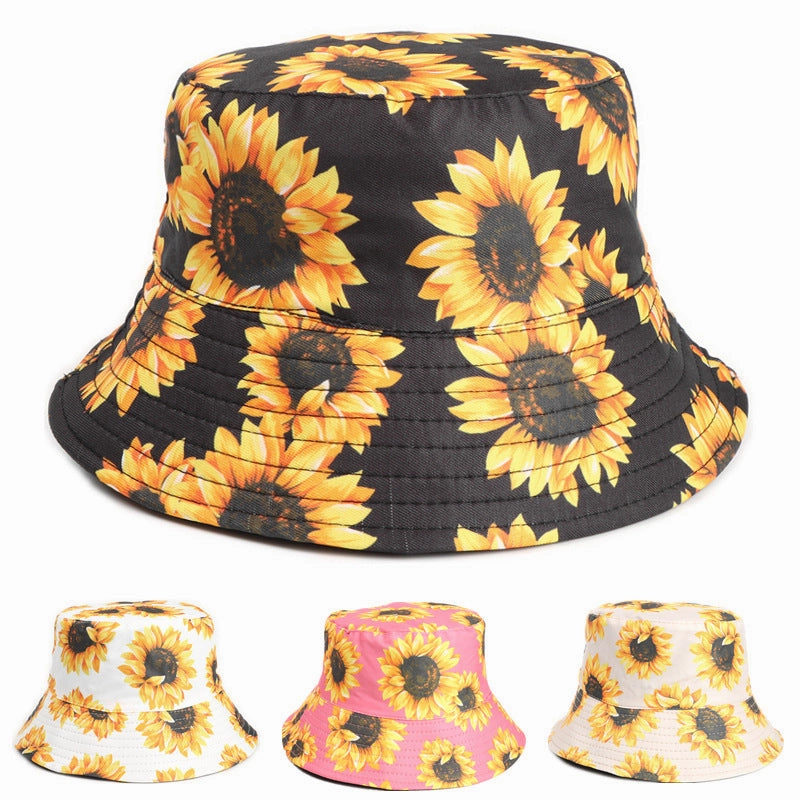 Wholesale Cotton Polyester Sun Flower Fisherman Hat