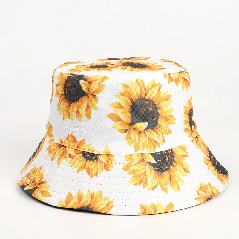 Wholesale Cotton Polyester Sun Flower Fisherman Hat