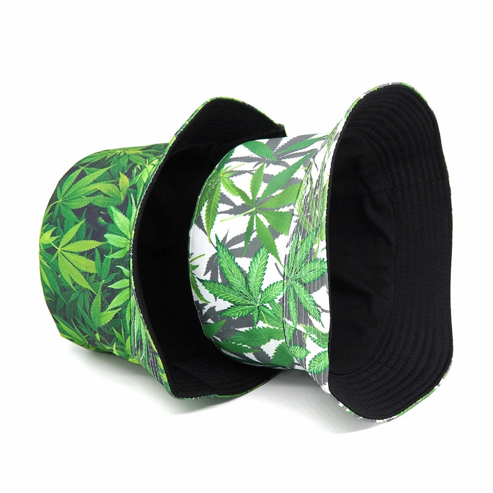 Wholesale Cotton Polyester Tropical Rainforest Plant Bucket Hat